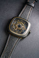 Bespoke Watch Strap in Black Chevre