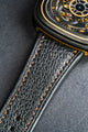 Bespoke Watch Strap in Black Chevre