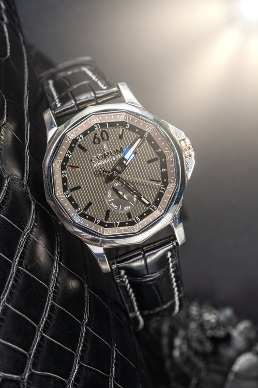 Bespoke Watch Strap in Black Crocodile