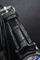 Bespoke Watch Strap in Black Crocodile