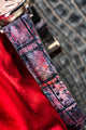 Bespoke Watch Strap in Multi Purple Galaxy Crocodile