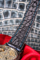 Bespoke Watch Strap in Multi Purple Galaxy Crocodile