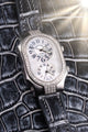 Bespoke Watch Strap in Black Silver Alligator