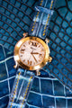 Bespoke Watch Strap in Pearl Blue Crocodile