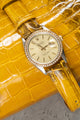 Bespoke Watch Strap in Yellow Himalayan Crocodile