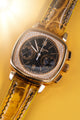 Bespoke Watch Strap in Yellow Himalayan Crocodile