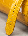 Bespoke Watch Strap in Yellow Himalayan Crocodile