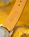 Bespoke Watch Strap in Yellow Himalayan Crocodile
