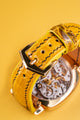 Bespoke Watch Strap in Yellow Himalayan Crocodile