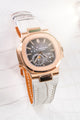 Bespoke Watch Strap in Natural Himalayan Crocodile