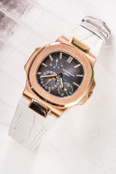 Bespoke Watch Strap in Natural Himalayan Crocodile