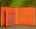 Bespoke Bifold Wallet in Juniper Green Alligator