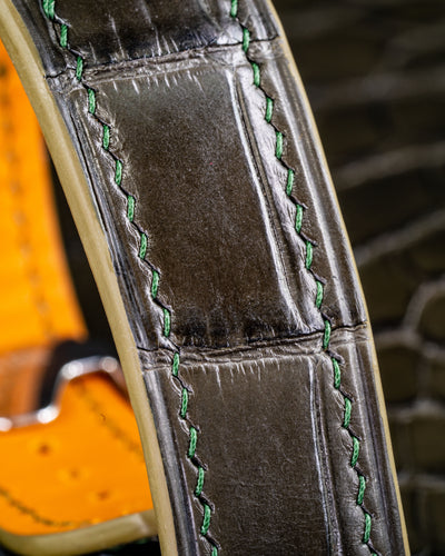 Bespoke Watch Strap in Juniper Green Alligator