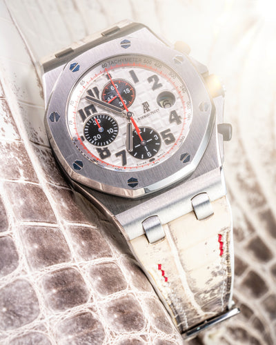 Bespoke Watch Strap in Natural Himalayan Crocodile