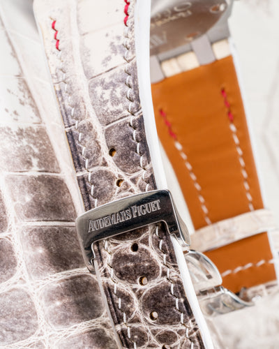 Bespoke Watch Strap in Natural Himalayan Crocodile