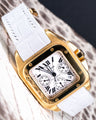 Bespoke Watch Strap in Snowy White Crocodile