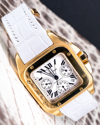 Bespoke Watch Strap in Snowy White Crocodile