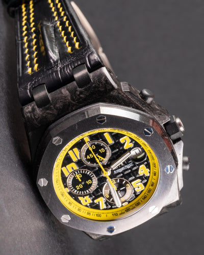 Bespoke Watch Strap in Jet Black Crocodile