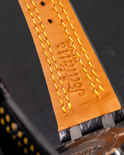 Bespoke Watch Strap in Jet Black Crocodile