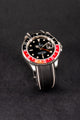 Solitaire Rubber straps in Zebra Black for Rolex GMT-Master Coke