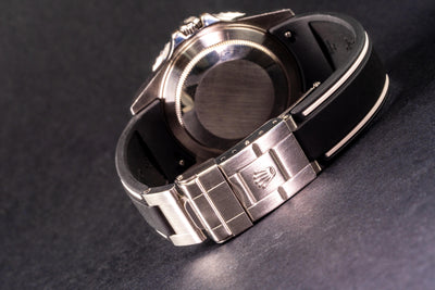 Solitaire Rubber straps in Zebra Black for Rolex GMT-Master Coke