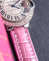 Bespoke Watch Strap in Sakura Pink Crocodile