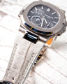 Bespoke Watch Strap in Natural Himalayan Crocodile