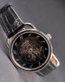 Bespoke Watch Strap in Jet Black Crocodile