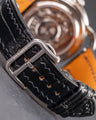 Bespoke Watch Strap in Jet Black Crocodile