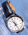 Bespoke Watch Strap in Navy Blue Crocodile