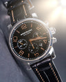 Bespoke Watch Strap in Black Crocodile