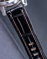 Bespoke Watch Strap in Black Crocodile