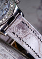 Bespoke Watch Strap in Natural Himalayan Crocodile