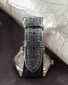 Bespoke Watch Strap in Graphite Grey Alligator