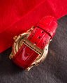 Bespoke Watch Strap in Ferrari Red Crocodile