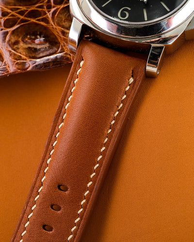 Bespoke Watch Strap in Golden Barenia
