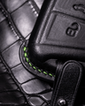 Bespoke Key Fob Cover in Black Nappa