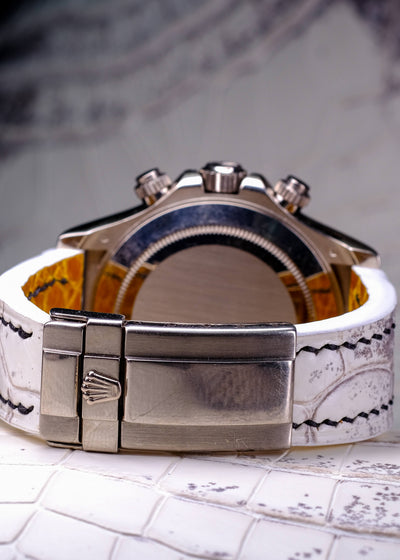 Bespoke Watch Strap in Natural Himalayan Crocodile