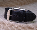 Bespoke Watch Strap in Black Chevre