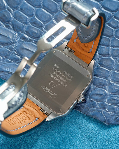 Bespoke Watch Strap in Icy Blue Alligator