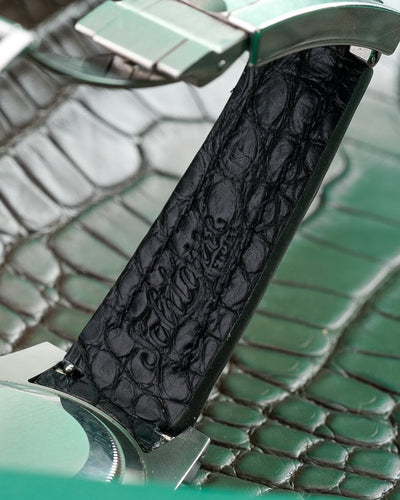 Bespoke Watch Strap in Juniper Green Alligator