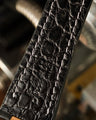 Bespoke Watch Strap in Graphite Grey Alligator