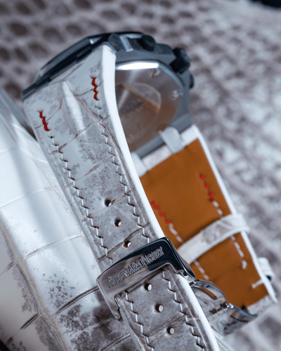 Bespoke Watch Strap in Natural Himalayan Crocodile