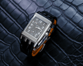 Bespoke Watch Strap In Black Crocodile