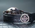 Bespoke Watch Strap in Black Crocodile