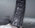 Bespoke Watch Strap in Black Crocodile