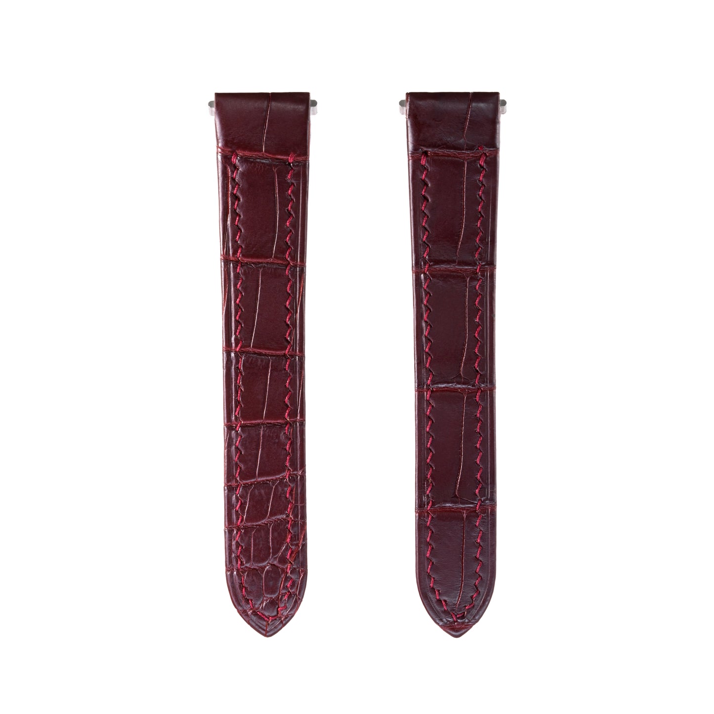 Reddish Brown Crocodile Santos De Cartier Straps – Solitaire Official