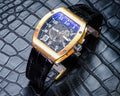 Bespoke Watch Strap in Black Crocodile