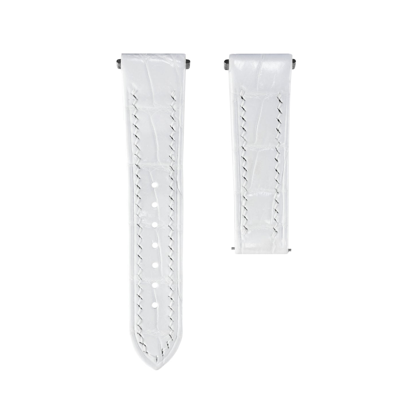 White Crocodile Santos De Cartier Straps