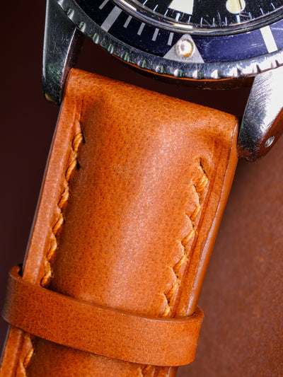 Bespoke Watch Strap in Golden Barenia